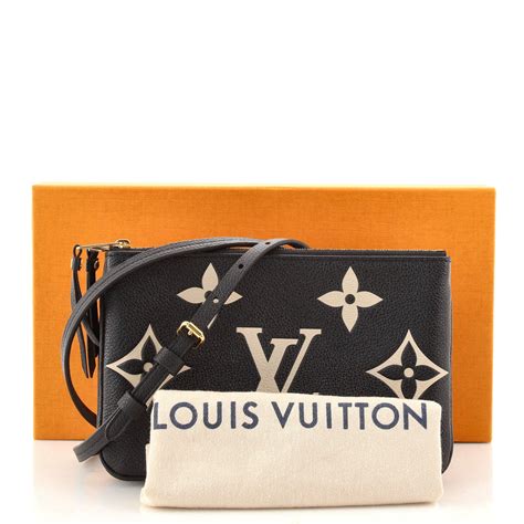 louis vuitton double zip pochette empreinte|louis vuitton double zip wallet.